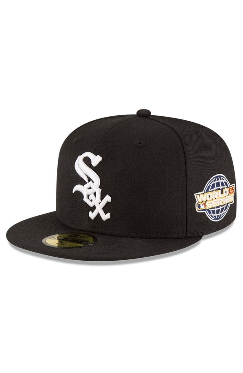 New Era Men's New Era Black Chicago White Sox 2005 World Series Wool 59FIFTY Fitted Hat, Main, color, Black