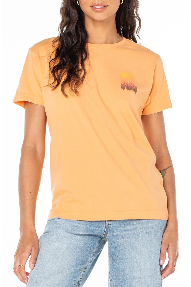 Graphic Print T-Shirt, Main, color, MUSKMELON