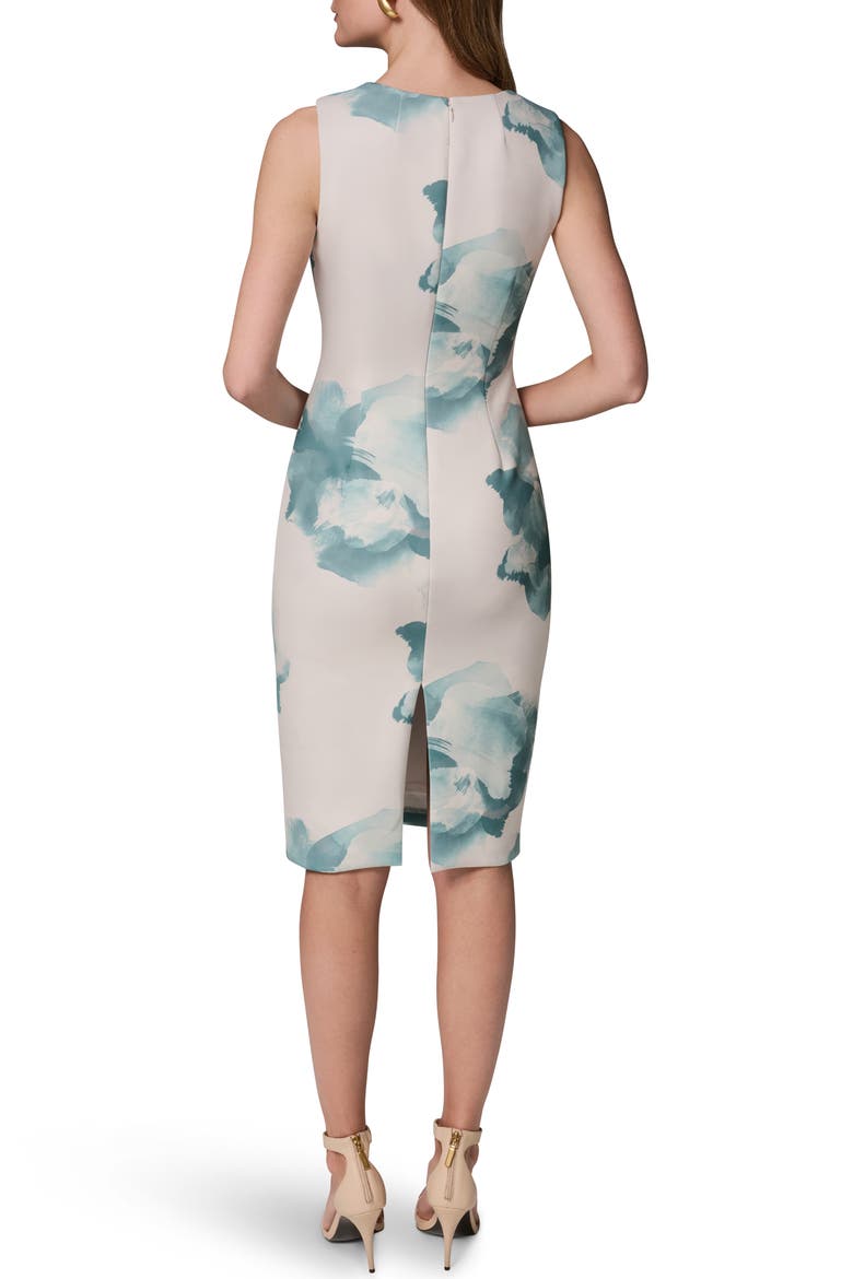 Sleeveless Sheath Dress, Alternate, color, WATRLILY MULTI