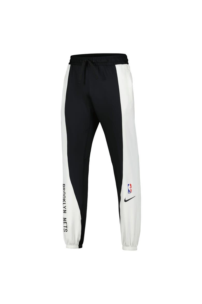 Men's Nike Black/White Brooklyn Nets 2023/24 Authentic Showtime Pants, Alternate, color, Black