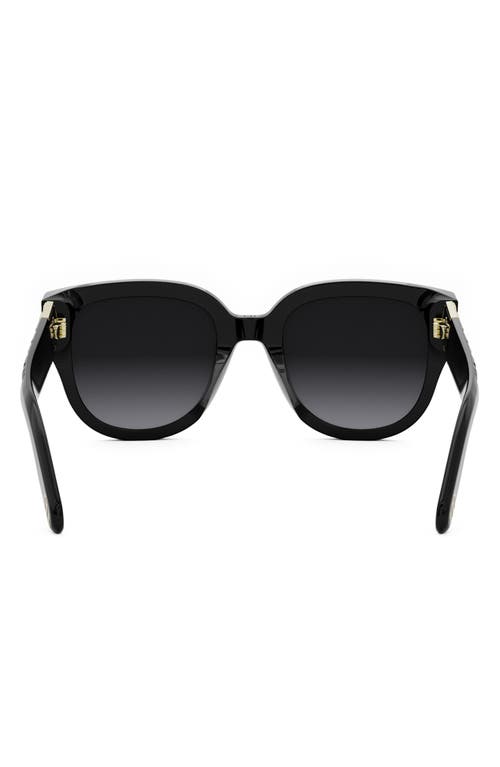 Dior Lady 95.22 R3i 64mm Oversize Round Sunglasses In Black