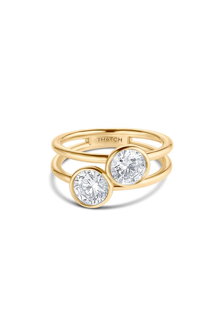 Dottie 14k Gold Plated Cubic Zirconia Ring, Main, color, 14K GOLD PLATED
