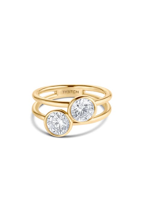 Dottie 14k Gold Plated Cubic Zirconia Ring