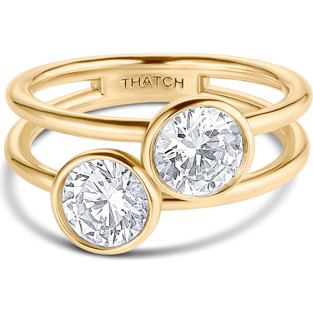 Thatch Dottie 14k Gold Plated Cubic Zirconia Ring