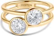 THATCH Dottie 14k Gold Plated Cubic Zirconia Ring