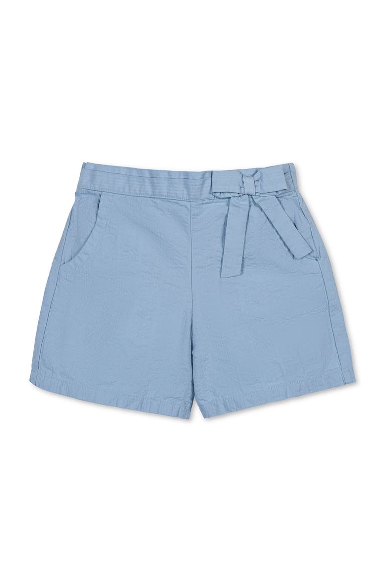 Kids' Organic Seersucker Pull-On Short, Main, color, Bluebell