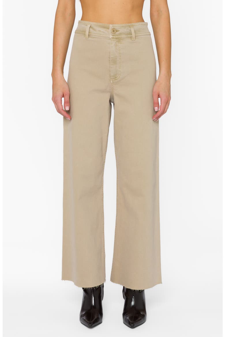 Margiela High Waist Wide Leg Pants, Main, color, SANDY BEIGE