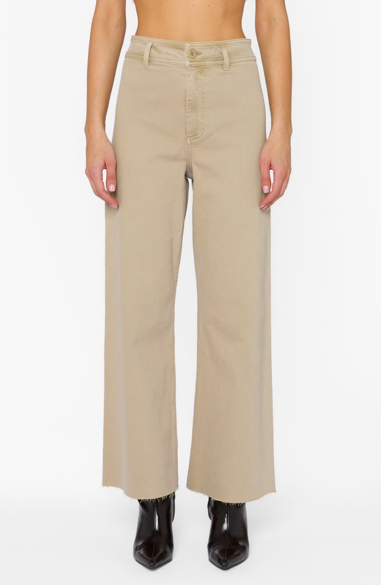 VELVET HEART Margiela High Waist Wide Leg Pants, Main, color, Sandy Beige