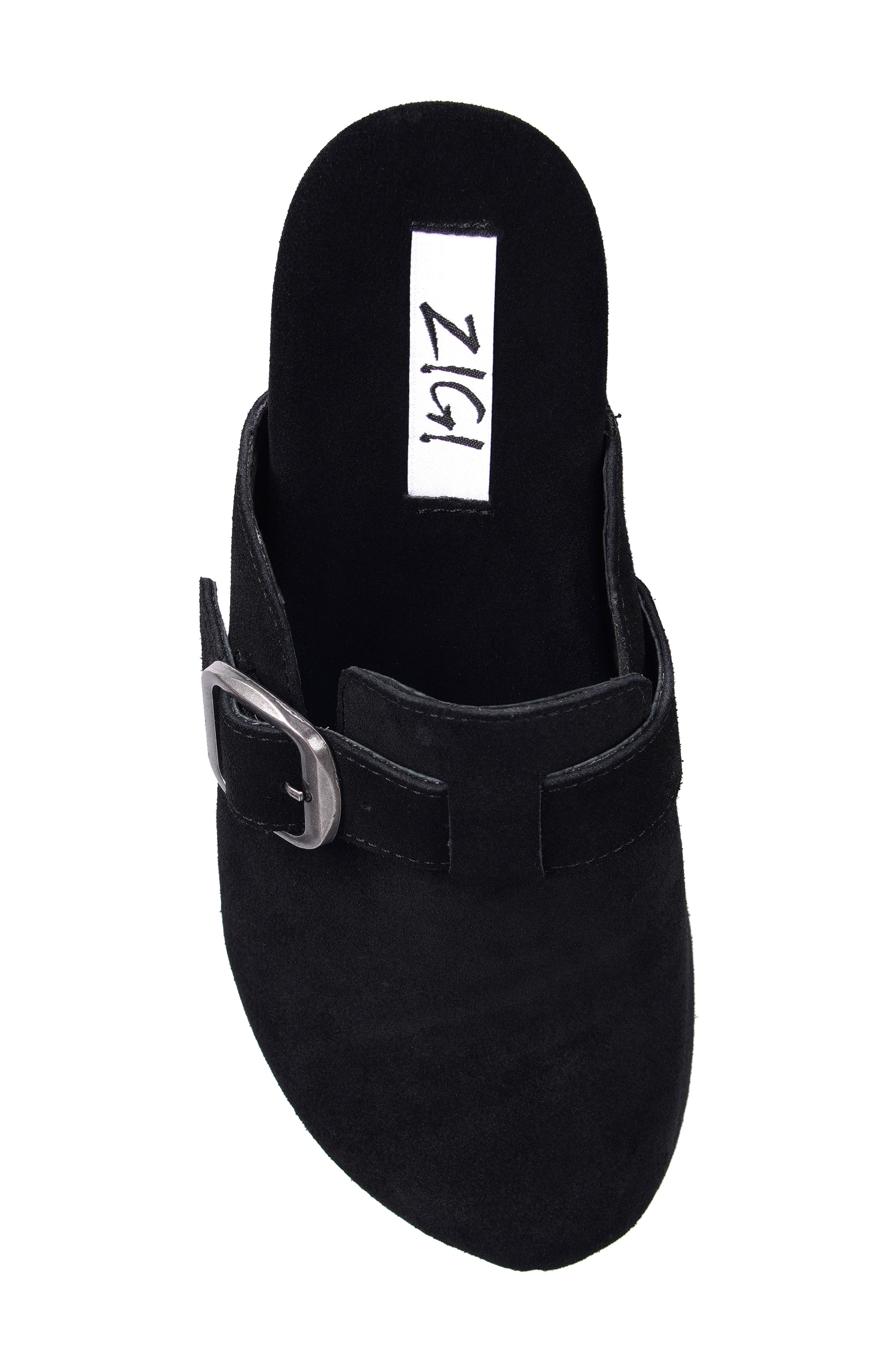 ZIGI Cuna Platform Clog, Alternate, color, Black Suede