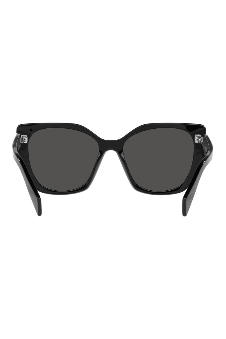 53mm Cat Eye Sunglasses, Alternate, color, BLACK