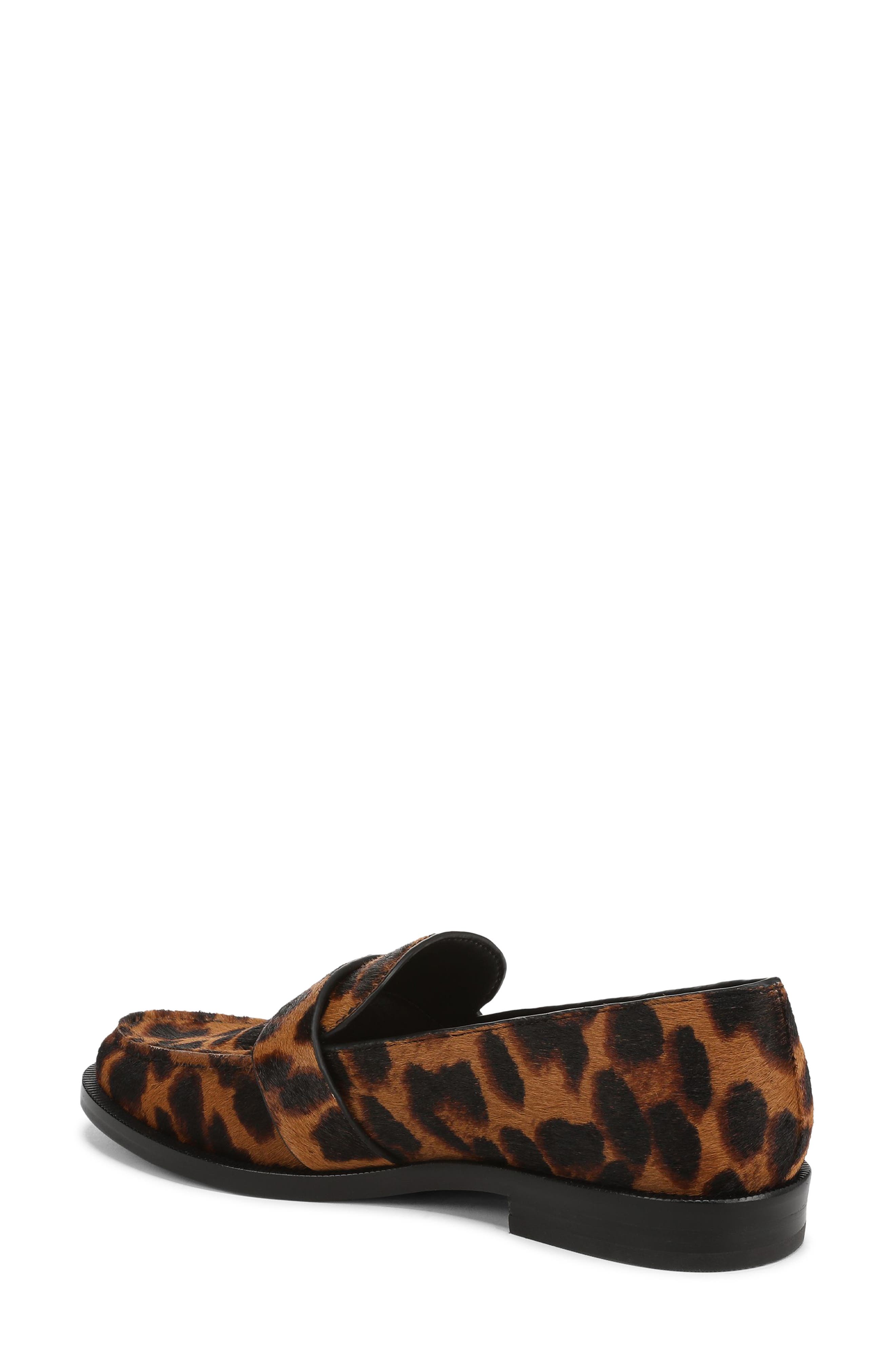 Favorite Daughter Lola Too Genuine Calf Hair Loafer, Alternate, color, Brandy Brown Leopard Print