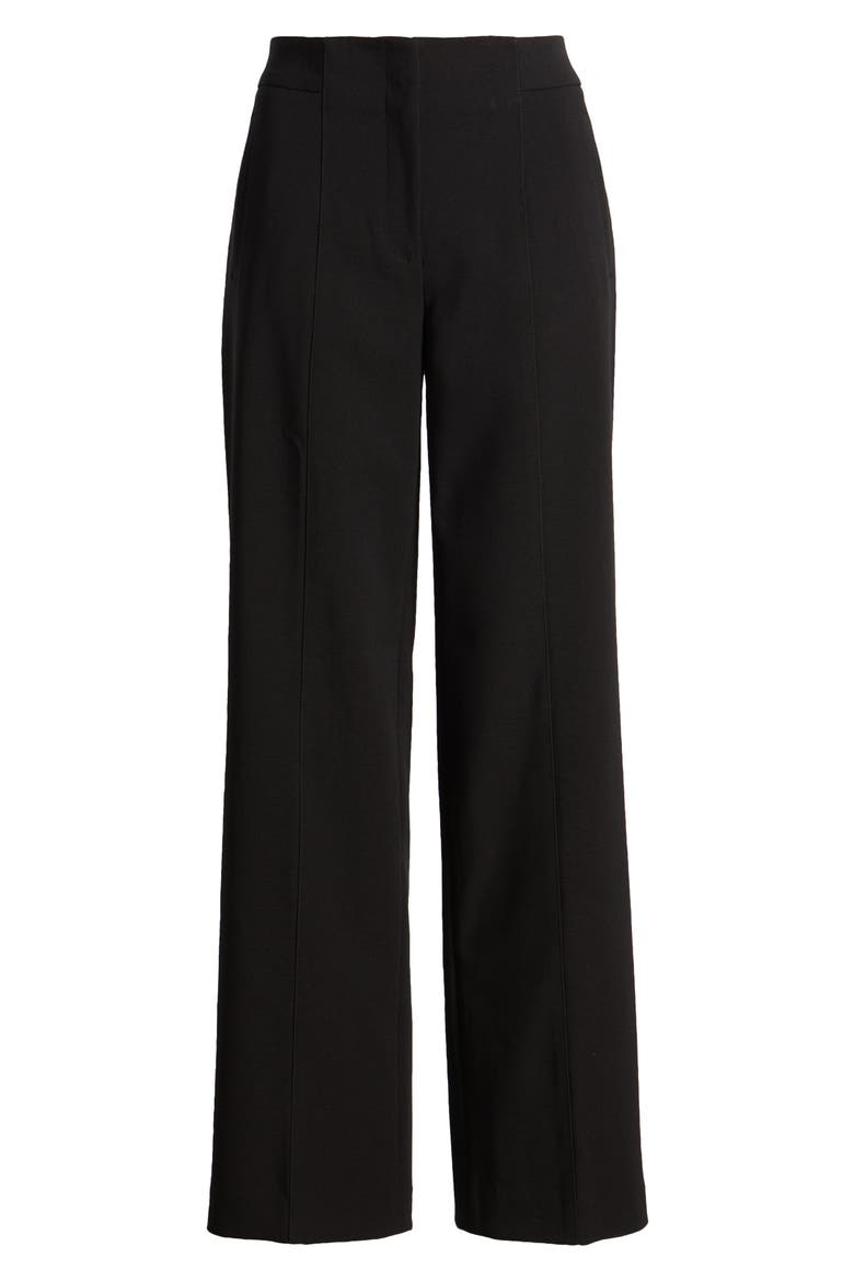 High Waist Straight Leg Pants, Alternate, color, ANNE BLACK