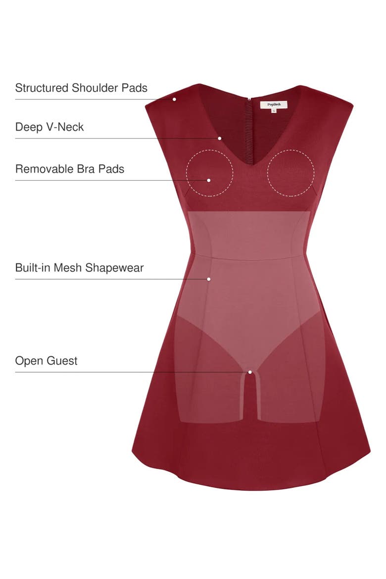 Shapewear Professional Convertible Mini Dress, Alternate, color, Midnight Black