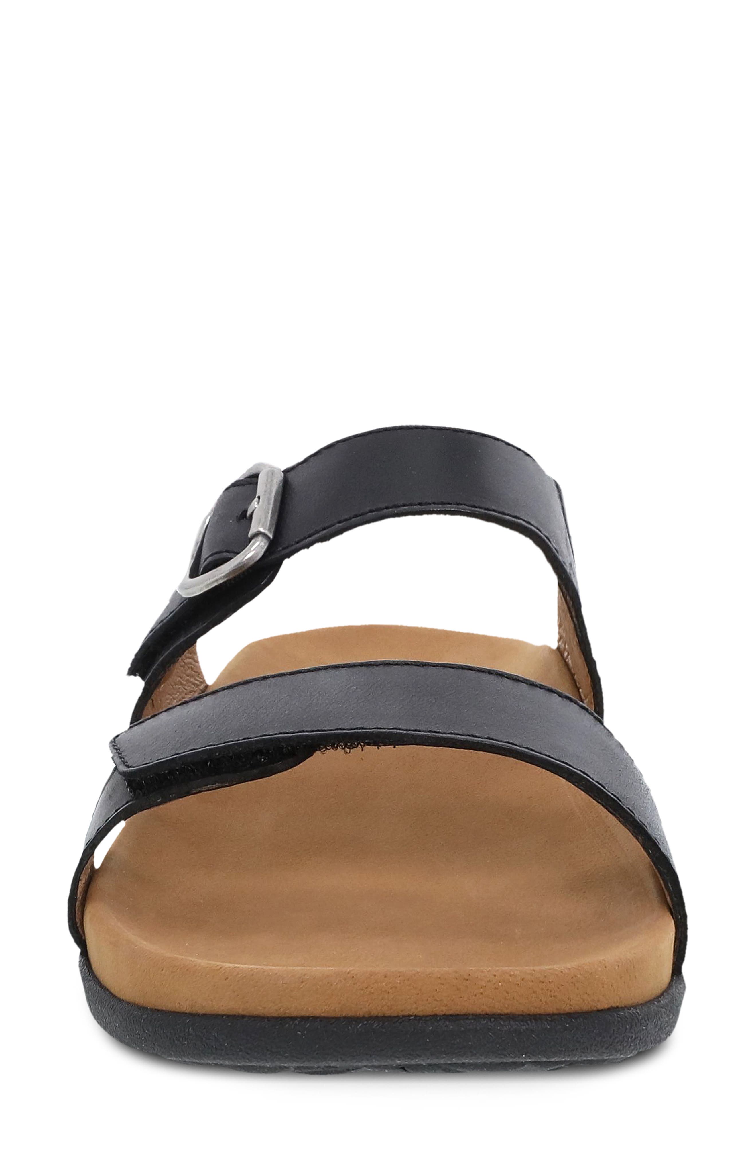Dansko Justine Slide Sandal, Alternate, color, Black