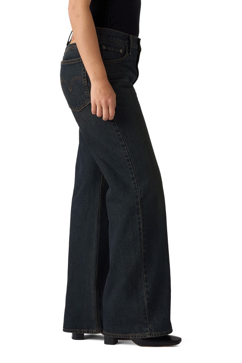 Middy Mid Rise Loose Bootcut Jeans, Alternate, color, DOUBLE BREWED PSK