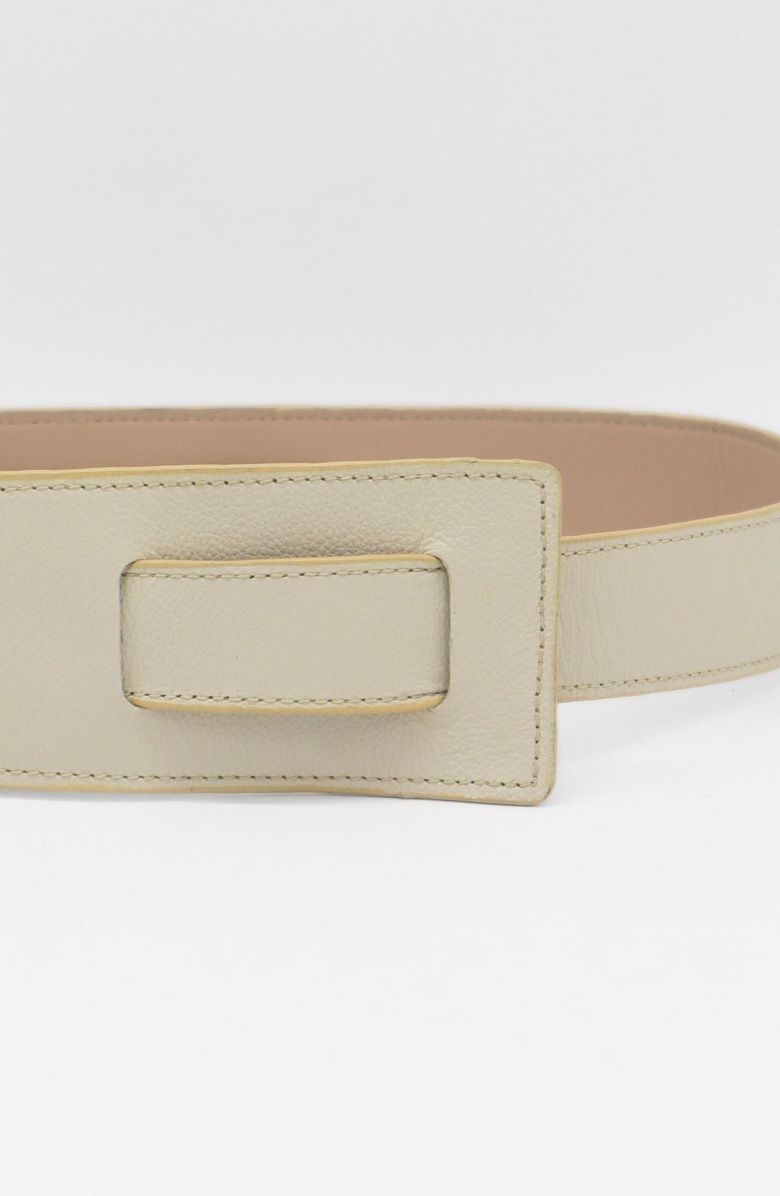 STIVALI NEW YORK Sonia Knot Tie Leather Belt, Alternate, color, Ivory