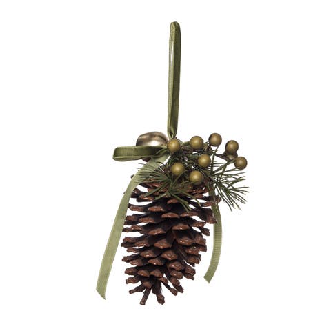 Green Berry Cone Christmas Tree Ornament