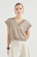 Brunello Cucinelli Linen and cotton Diamond yarn sweater