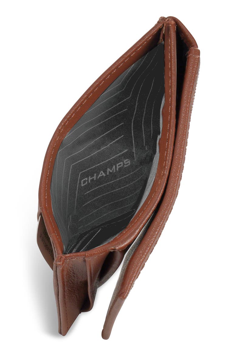 Onyx Leather RFID Hybrid Card Case, Alternate, color, BROWN