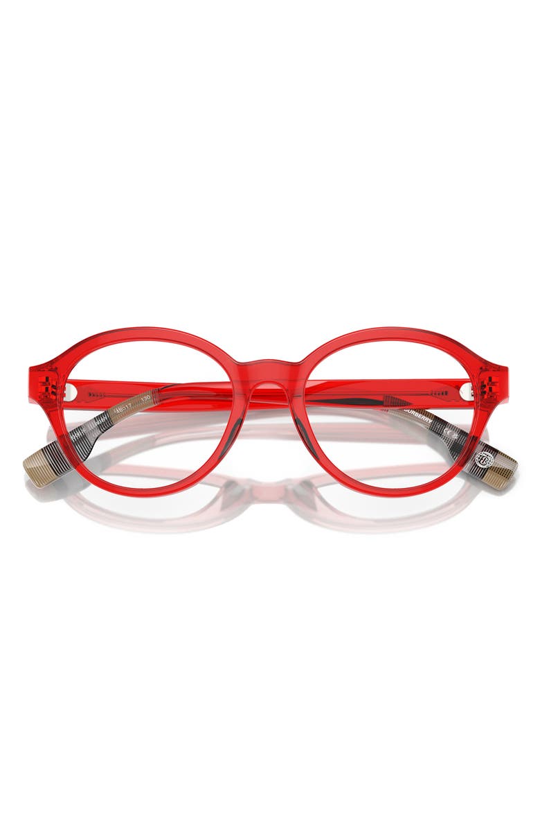 Burberry 48mm Phantos Optical Glasses, Alternate, color, Red / Demo Lens