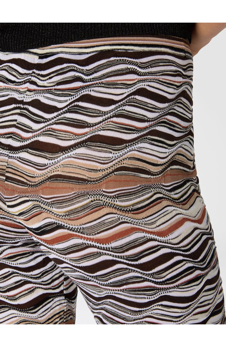 Missoni Straight Long Pants With Wave Pattern, Alternate, color, Beige