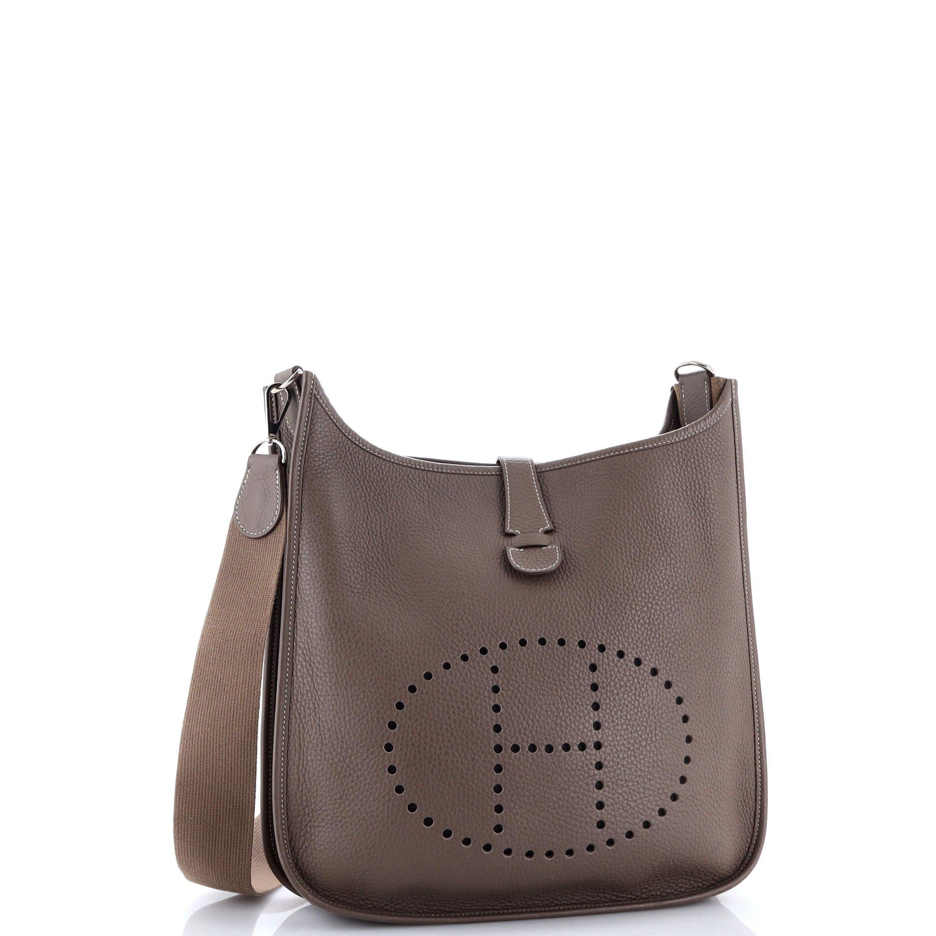 Pre-Owned Hermes Evelyne Bag Gen III Clemence GM, Alternate, color, 