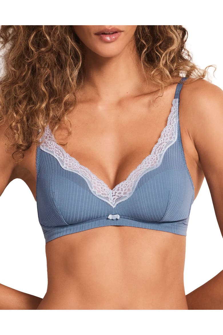 Florie Contour Plunge Bra, Main, color, Dark blue