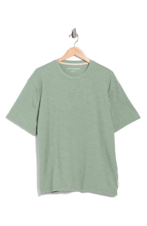 Textured Boxy Knit T-Shirt