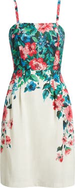 Tahari ASL Placed Floral Dress
