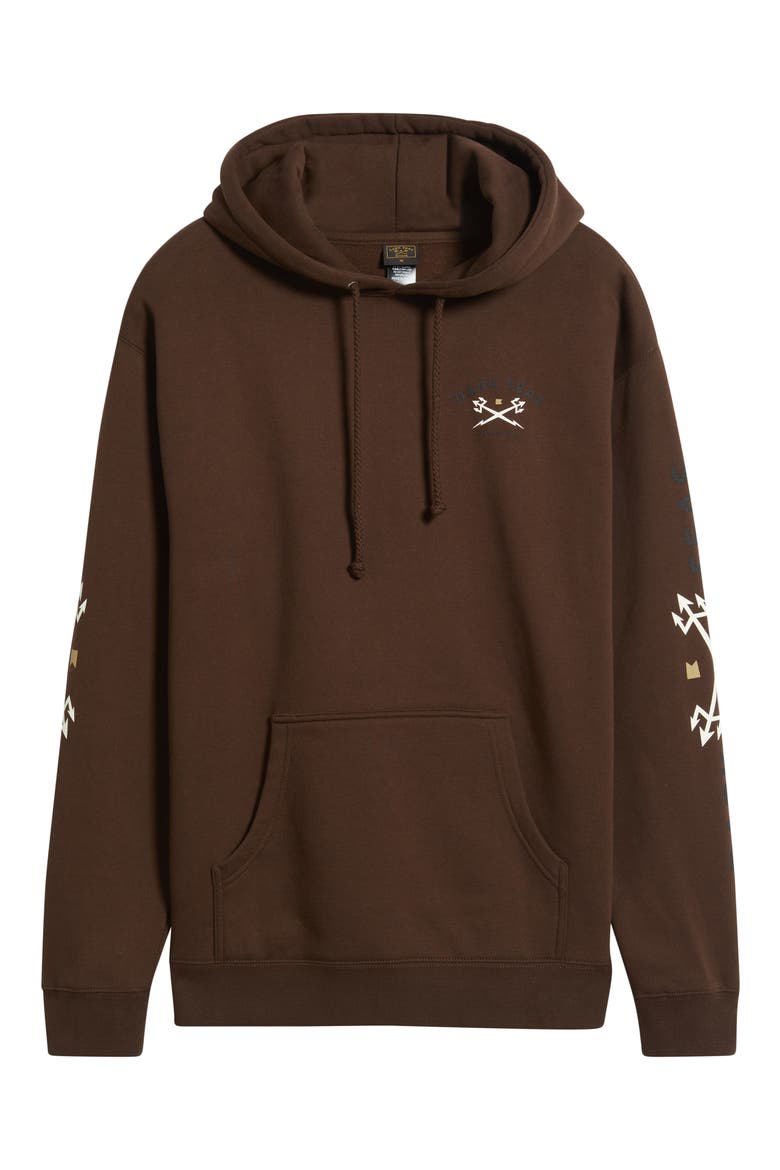 Headmaster III Fleece Pullover Hoodie, Alternate, color, BROWN