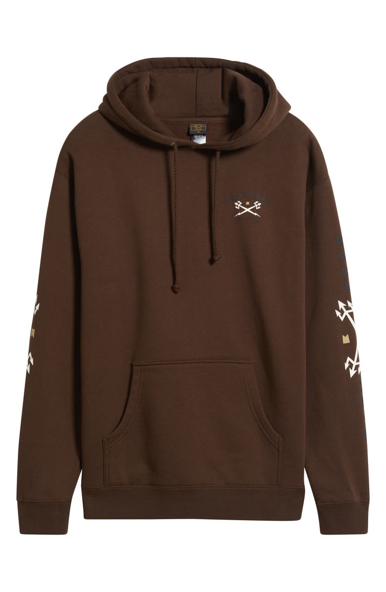 DARK SEAS Headmaster III Fleece Pullover Hoodie, Alternate, color, Brown