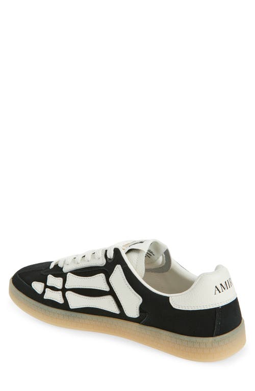 Amiri Pacific Bones Black Low Top Sneakers With Logo Patch On The Tongue And Logo Lettering On The Heel In In Black