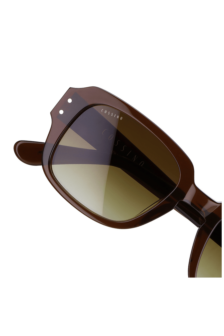 Mas 50mm Square Acetate Sunglasses, Alternate, color, Brown