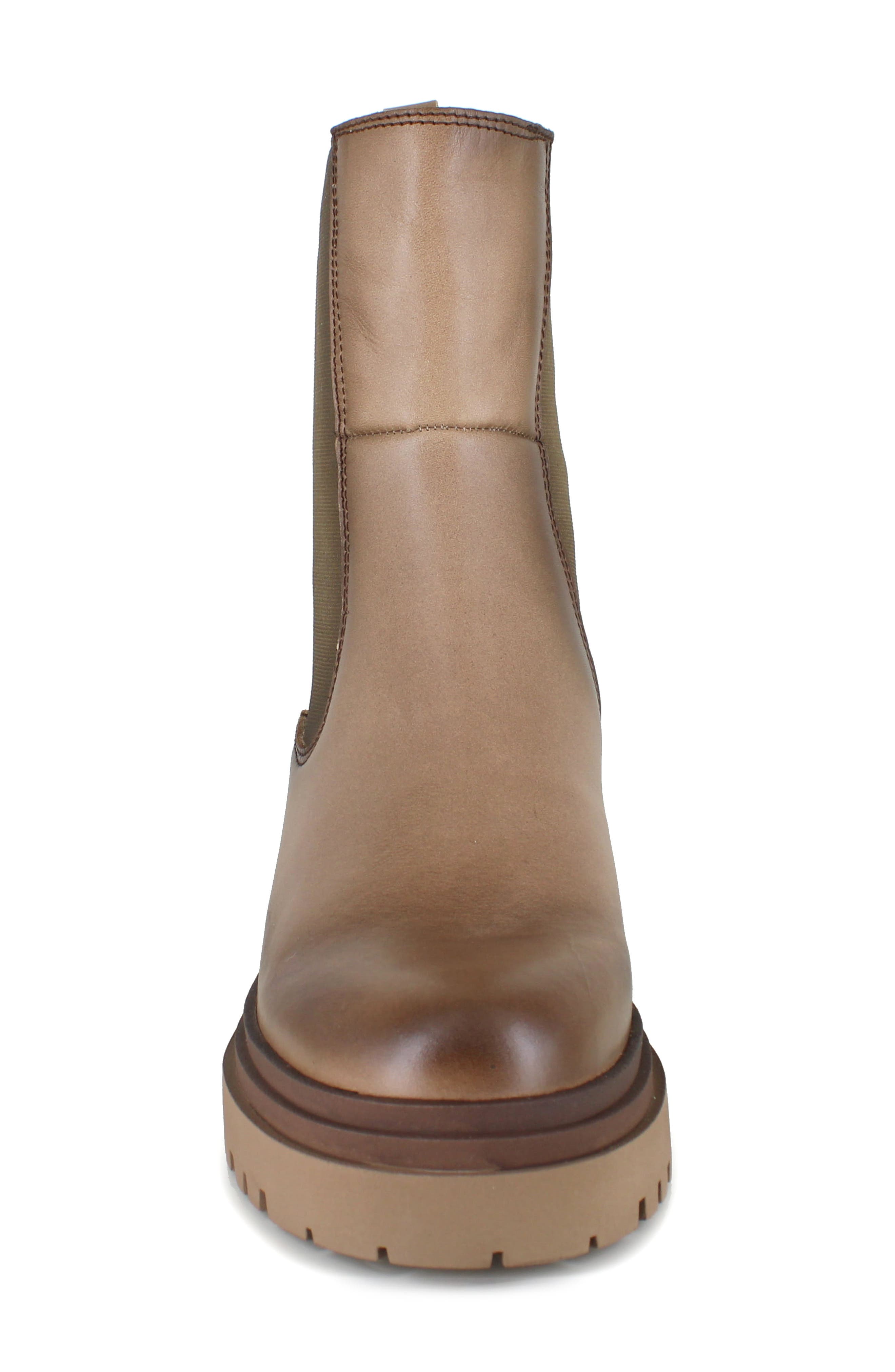 Rossie Water Resistant Chelsea Boot, Alternate, color, BROWN