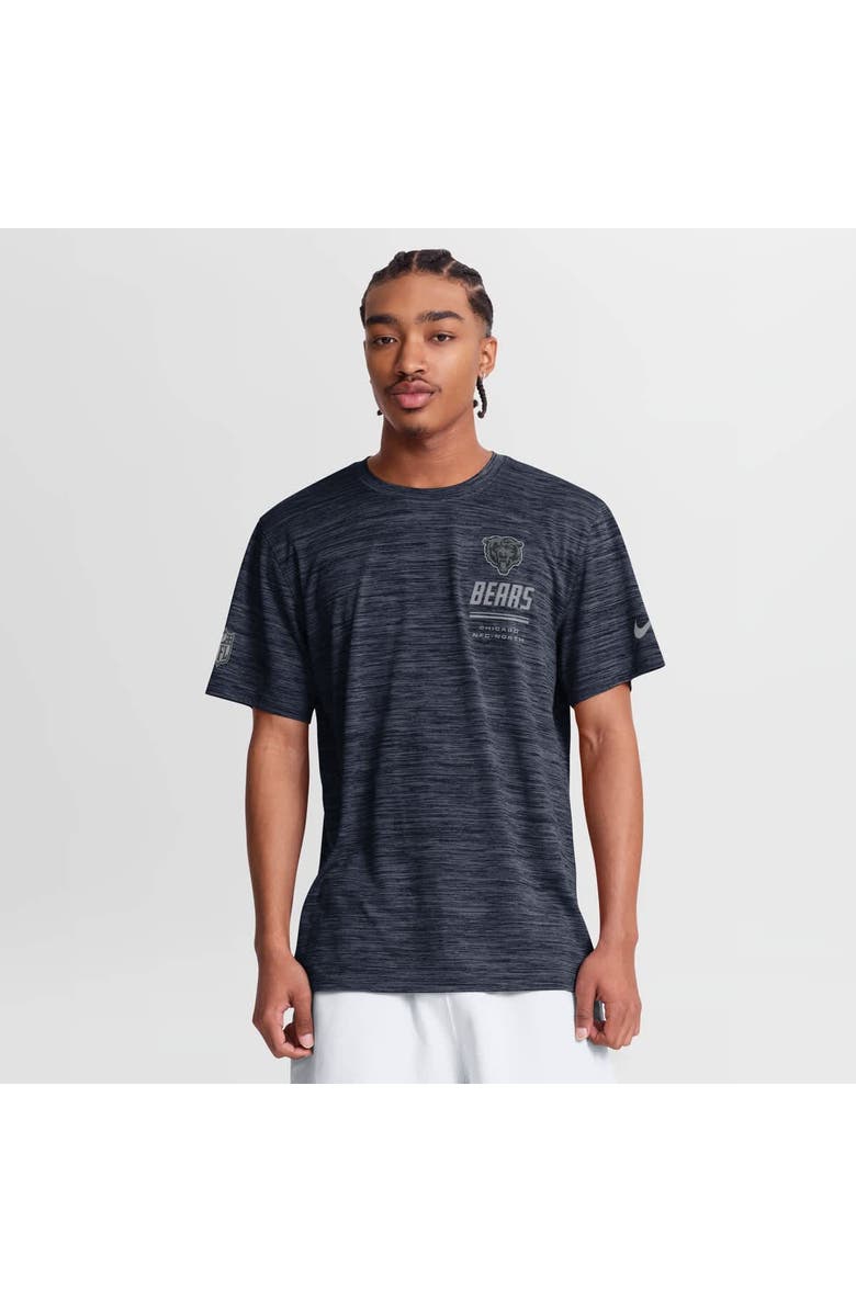 Nike Men's Nike Navy Chicago Bears Sideline Double Covered Dri-FIT Velocity T-Shirt, Main, color, Navy