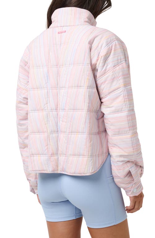 Travismathew City Edge Quilted Jacket In Fox Golve Multi