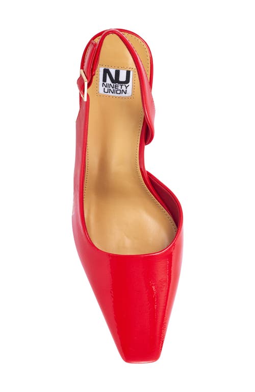 Ninety Union Rain Slingback Pump In Red