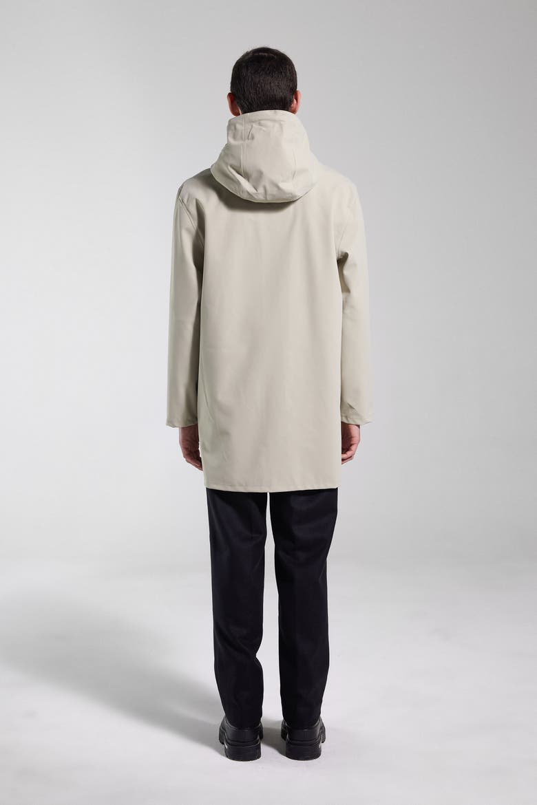 Stockholm Lightweight Zip Matte Raincoat, Alternate, color, Pelican