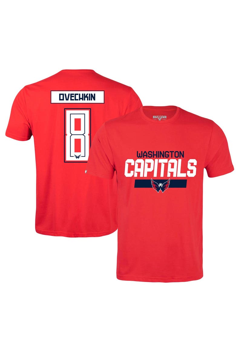 Men's Levelwear Alexander Ovechkin Red Washington Capitals Richmond Player Name & Number T-Shirt, Main, color, Red