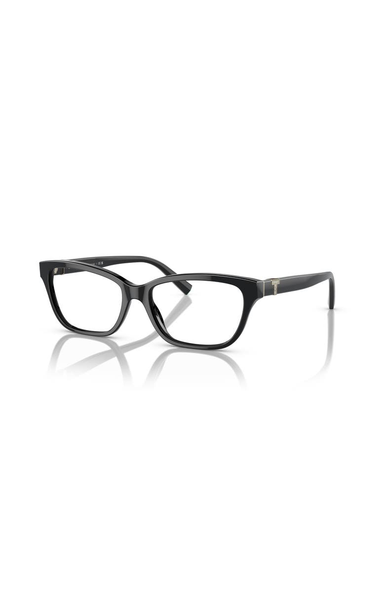 Tiffany & Co. 52mm Rectangle optical glasses, Main, color, Black