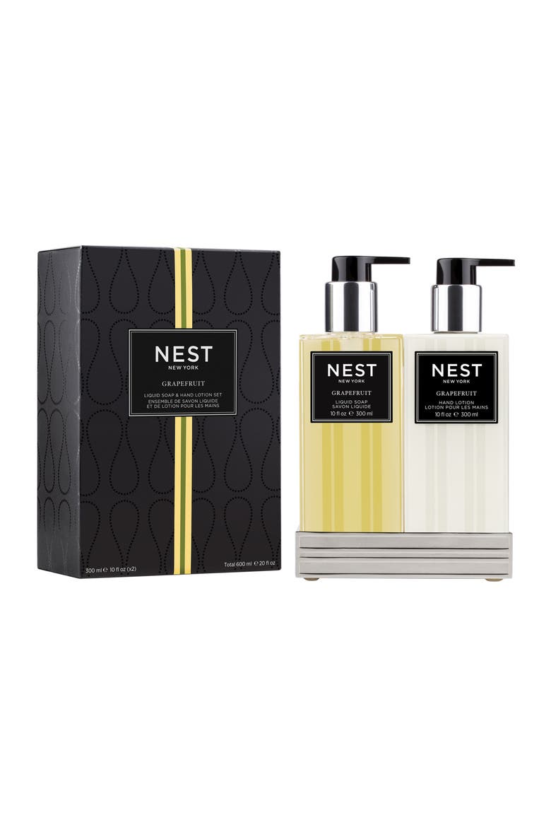 Grapefruit Hand Lotion & Liquid Soap Set, Main, color, NO COLOR