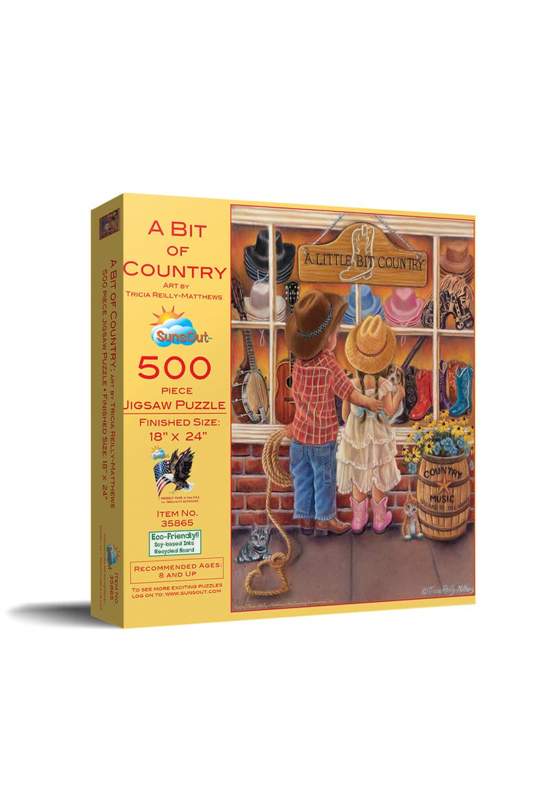 A Bit of Country 500 piece Jigsaw Puzzle for Adults, Main, color, Multicolor