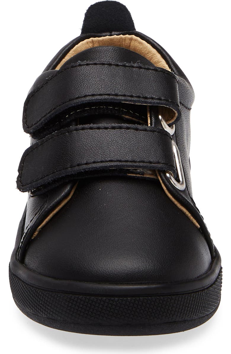 OLD SOLES Kids' Leather Sneaker, Alternate, color, Black