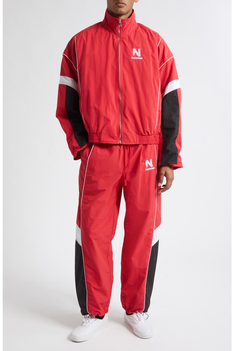 Nylon Warm Up Pants, Alternate, color, RED