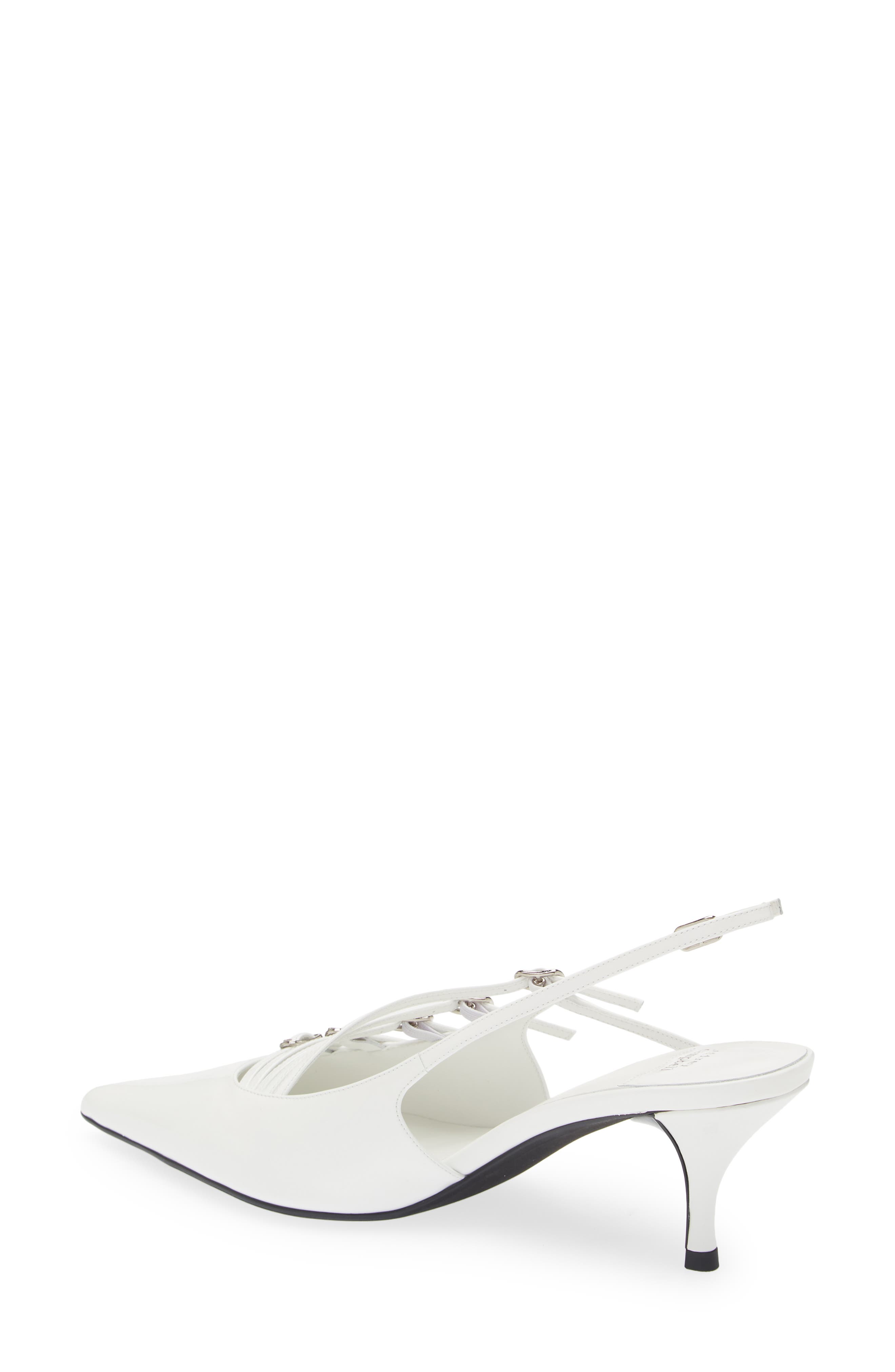 Lash Pointed Toe Kitten Heel Sandal, Alternate, color, WHITE PATENT