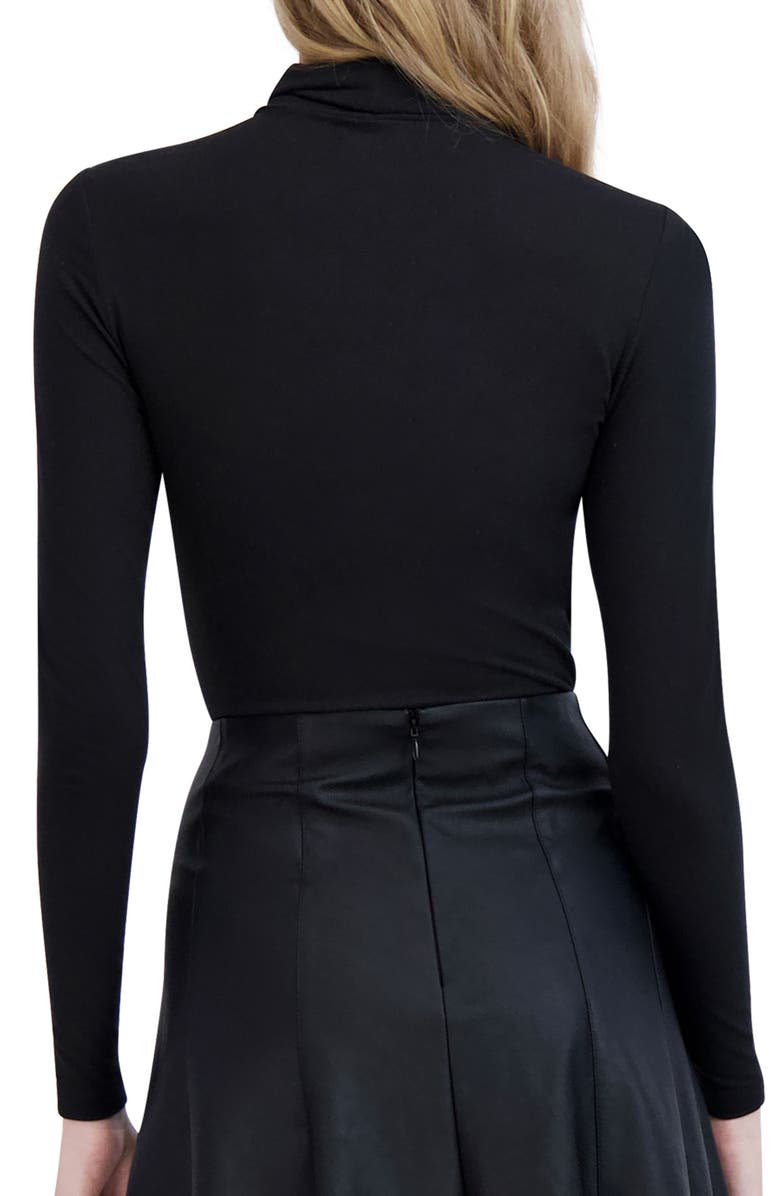 Ookie & Lala Turtleneck Bodysuit, Alternate, color, Black