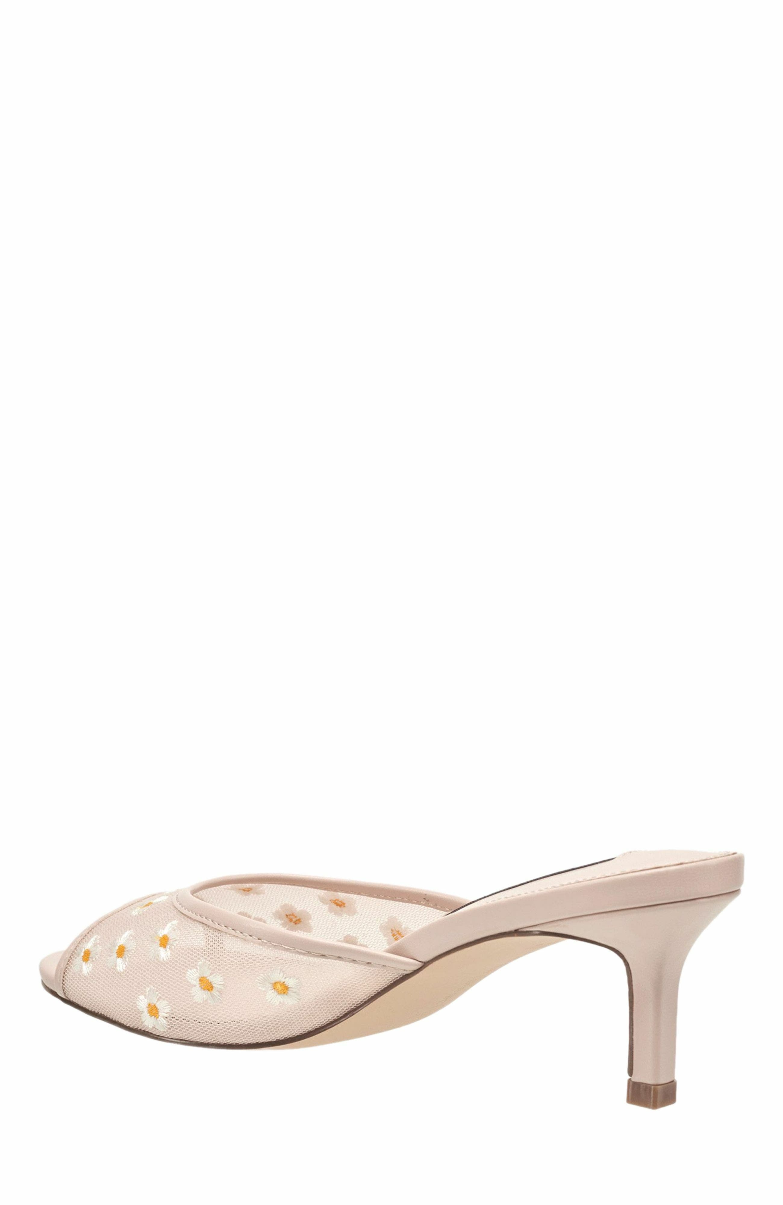 French Connection Nancy Mesh Embroidered Kitten Heel, Alternate, color, Nude