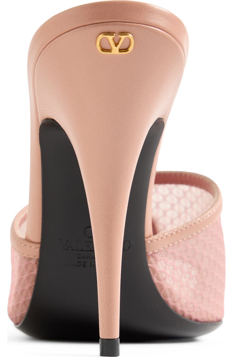 Valentino Garavani Coeur Vipère Mesh Sandal, Alternate, color, Pink