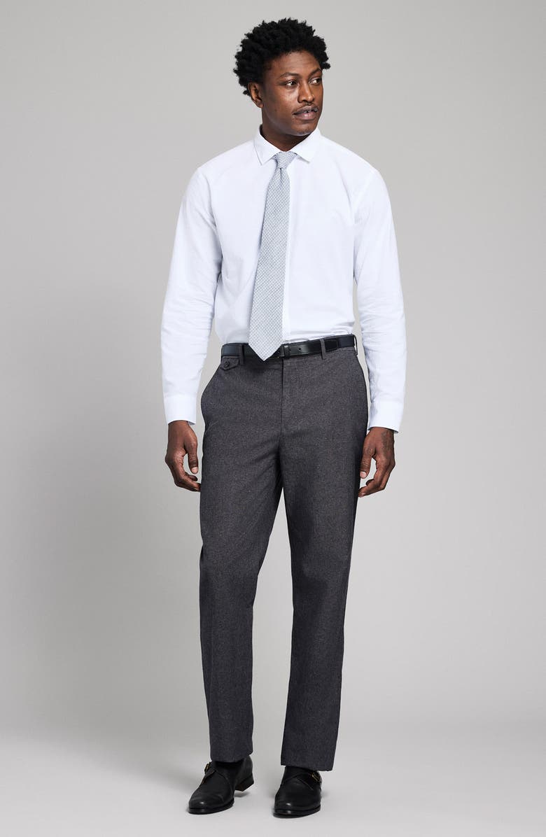 Billy Reid Flat Front Linen & Cotton Pants, Alternate, color,