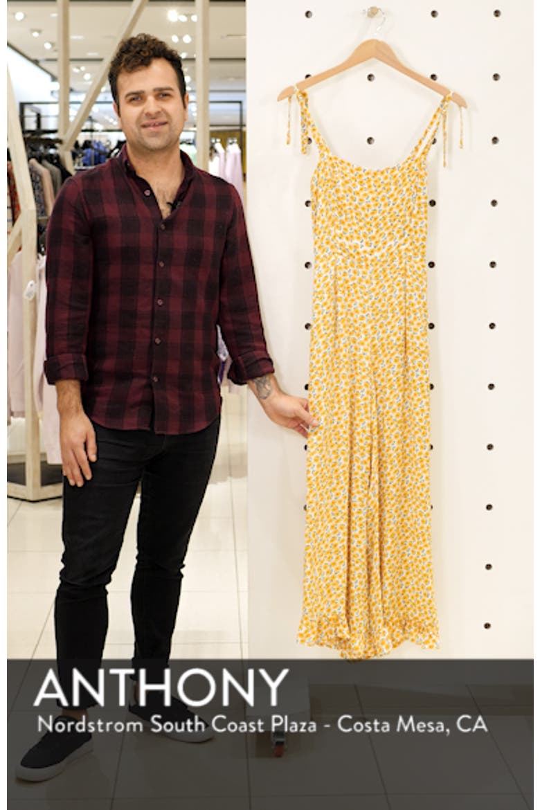 Frankie Floral Frill Hem Wide Leg Jumpsuit video